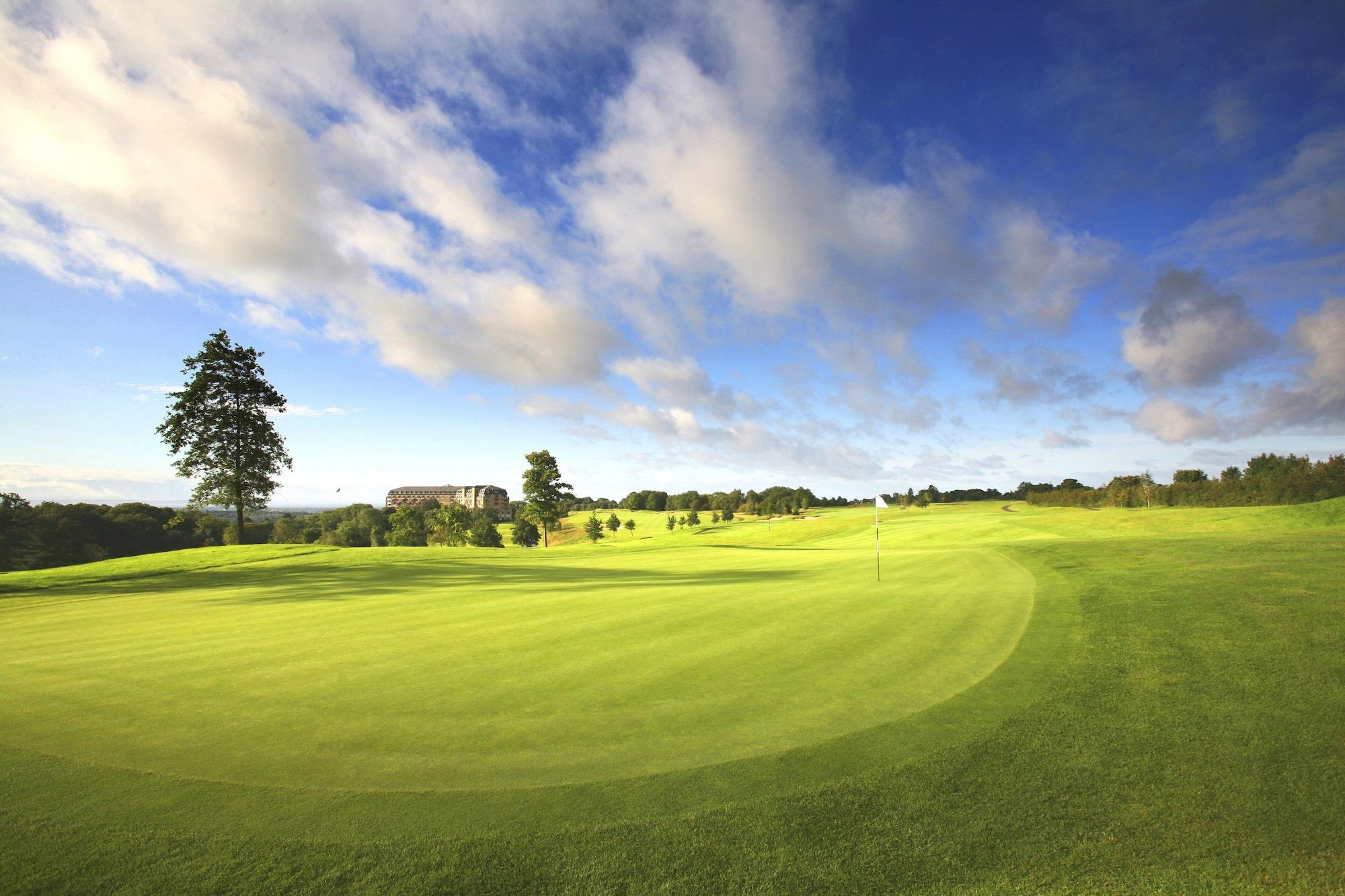 The Celtic Manor Resort Newport  Exterior photo The 18th fairway
