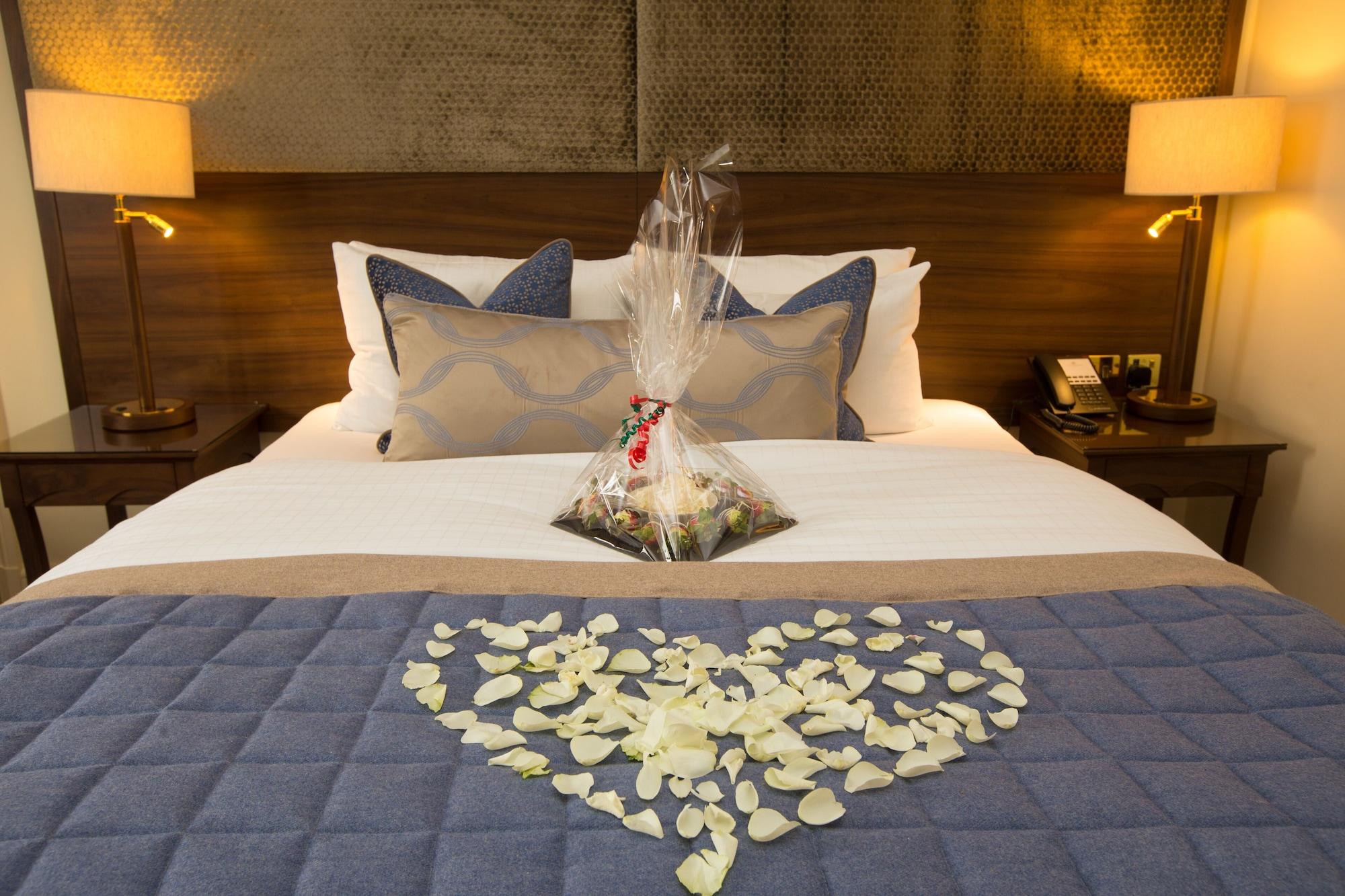 The Celtic Manor Resort Newport  Exterior photo A bed decorated for Valentine's Day